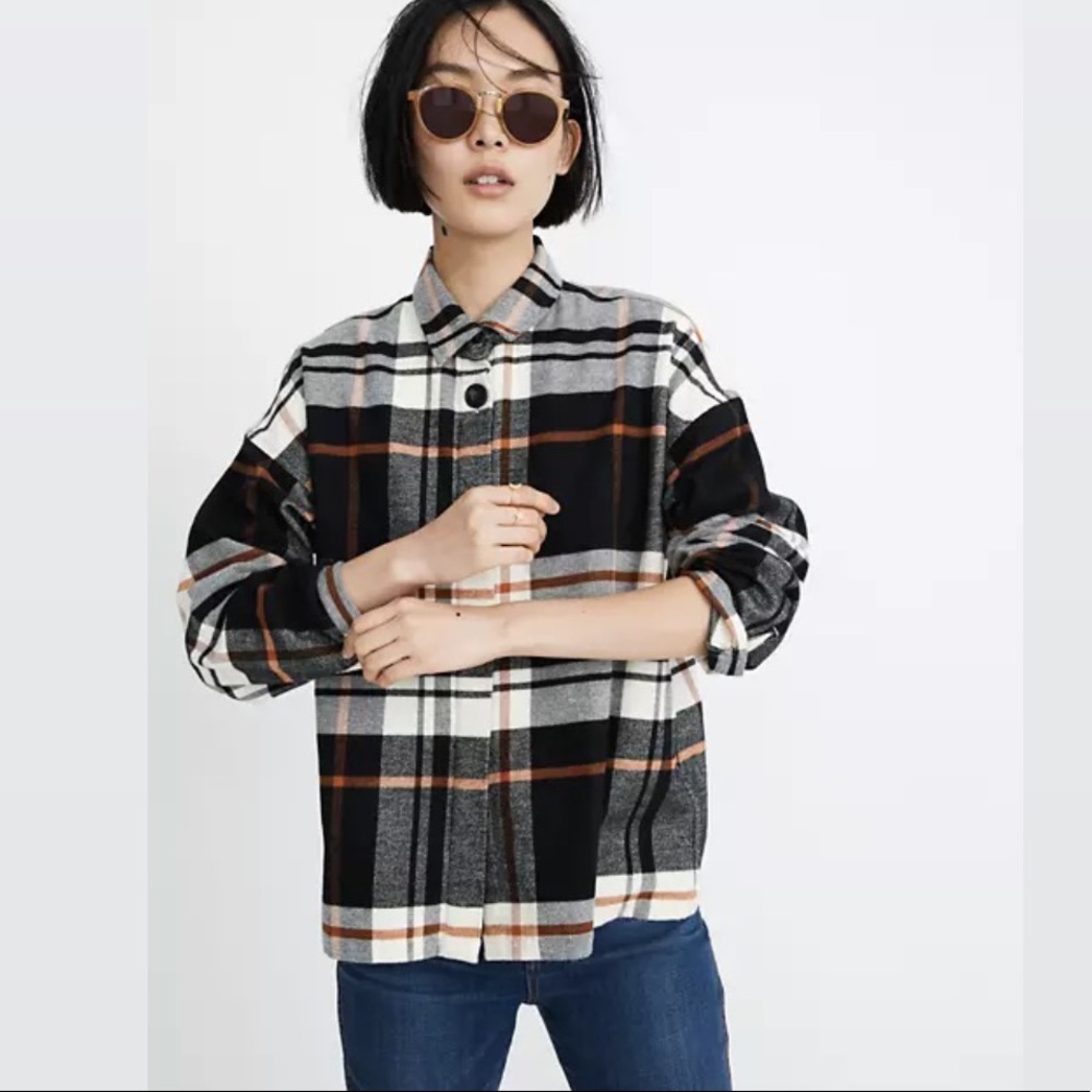 Madewell Flannel Bromley Shirt, size xs